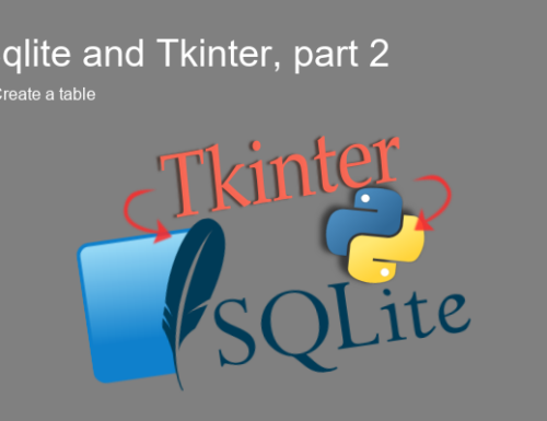 Sqlite3 & Tkinter – Part II