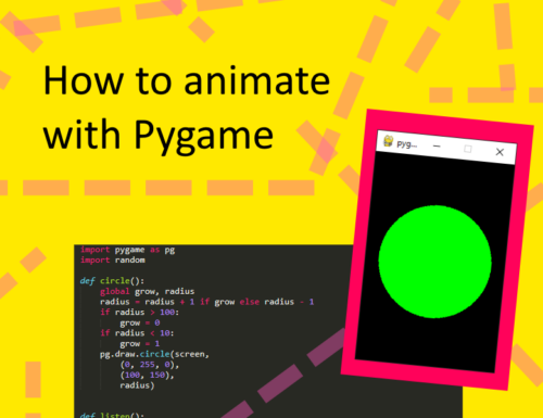 How to make a simple animation with Pygame